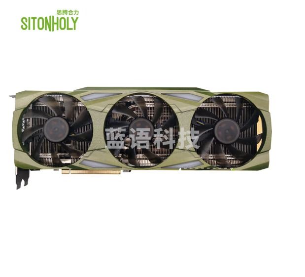 思腾合力/SITONHOLY显卡三风扇NVIDIA RTX4070 Ti 12G深度学习游戏台式机电脑独立显卡