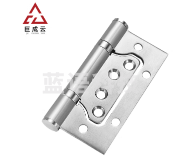 巨成云 304不锈钢合页铰链 活页免开槽房门合叶 轴承活页 4寸子母合页 2片装 厚2.5mm一套价
