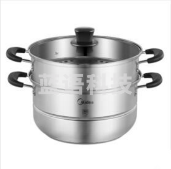 美的（Midea） 不锈钢加厚复合锅底二层组合煤气电磁炉通用蒸锅 MP-WZG26G02