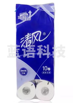 清风  3层平纹   275段  10卷/提  110mm*100mm  厕所小卷纸  原木浆卷筒纸巾