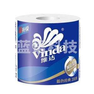 维达 蓝色经典卷纸 V4073 白色 138*104mm 4层 200克/卷