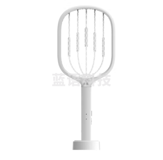 榄菊 电蚊拍充电式带底座蚊子拍灭蚊器紫光诱蚊电灭蚊灯 灯拍两用