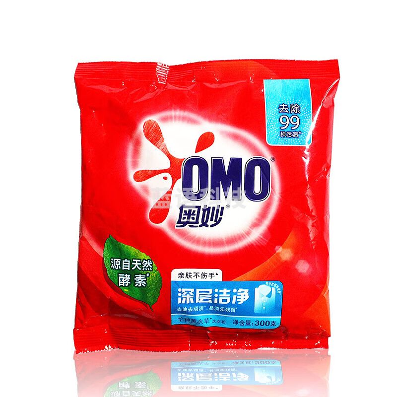 奥妙（OMO）深层洁净洗衣粉1kg*6袋整箱装