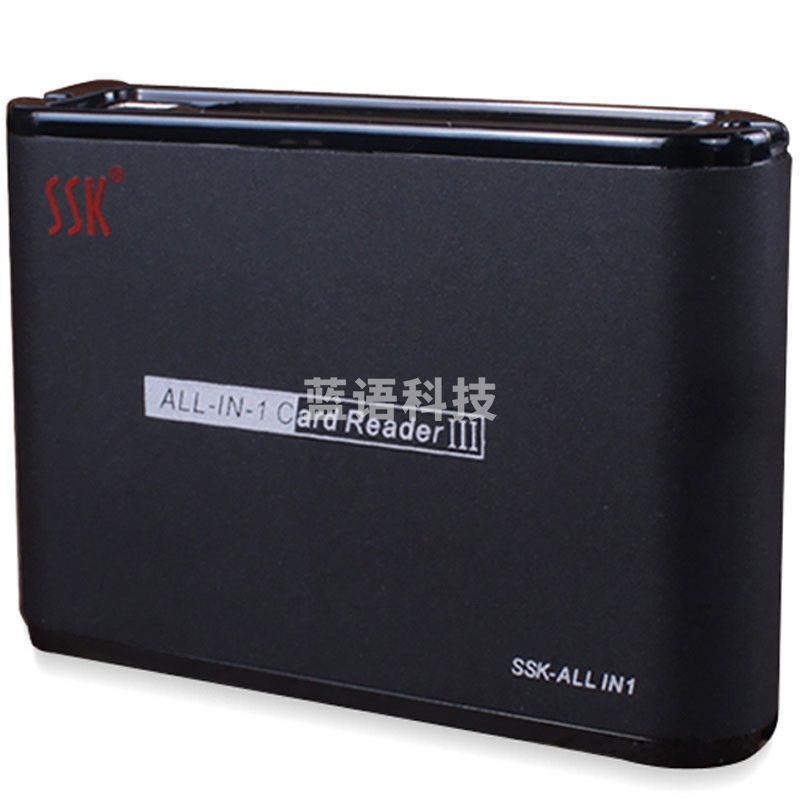飚王 SSK 读卡器 SCRM025 （黑色） USB 2.0 支持TF/SD/CF/MS/XD/M2手机相机卡