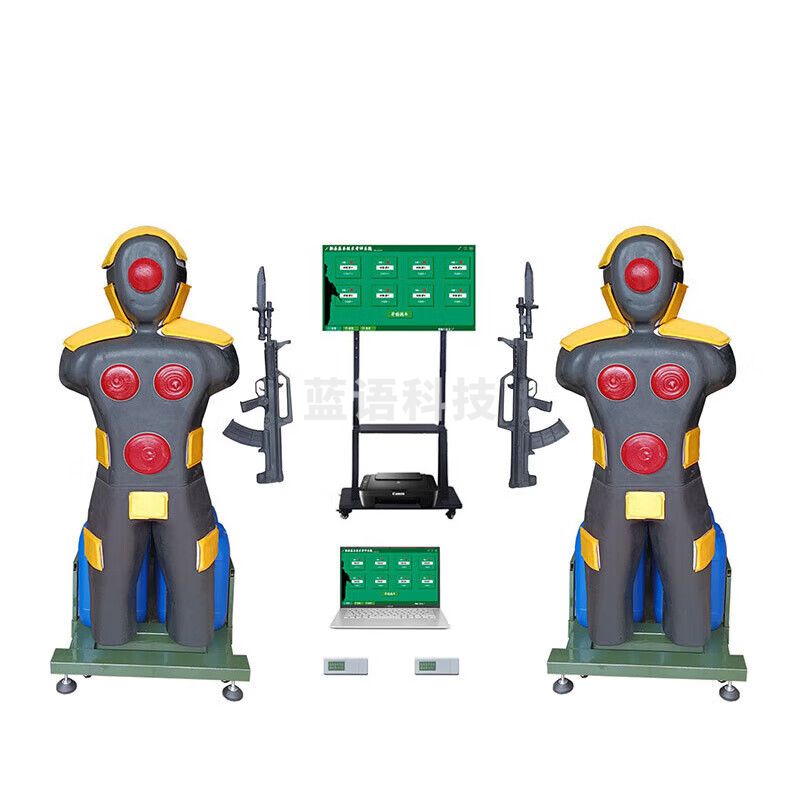 小弹头刺杀人形靶基本技术考评系统真刀突刺劈砍练语音报靶一拖二靶