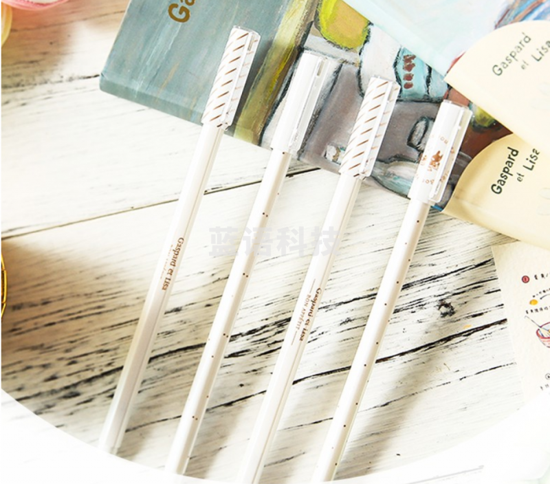 晨光(M&G)中性笔全针管0.38mm 卡斯波和丽莎系列学生水笔签字笔 QGPB2812 黑色10支装