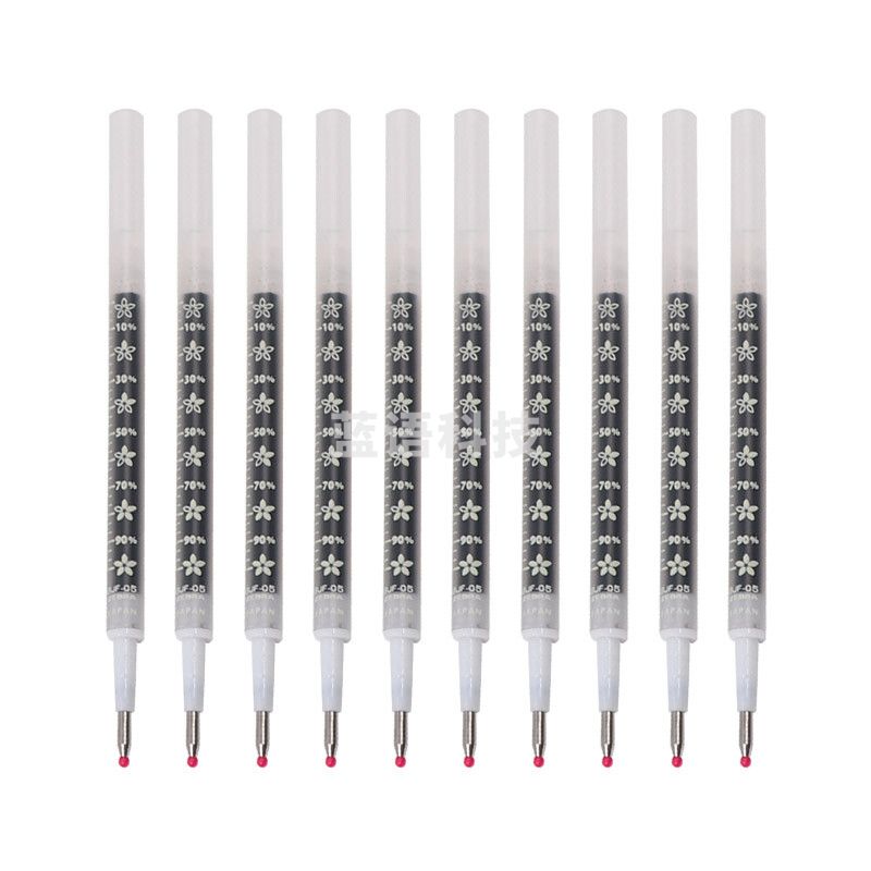 斑马牌（ZEBRA）中性笔替芯（适用于JJM88）0.5mm子弹头大容量笔芯 RBJF5 黑色 10支装