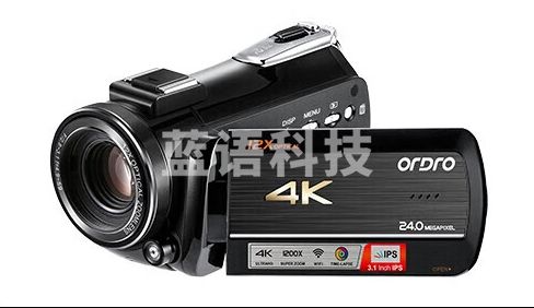 欧达（ORDRO）AC5至尊版 4K摄像机专业直播摄影机高清数码dv录像机 vlog短视频设备 12倍光学变焦 家用会议旅游便携