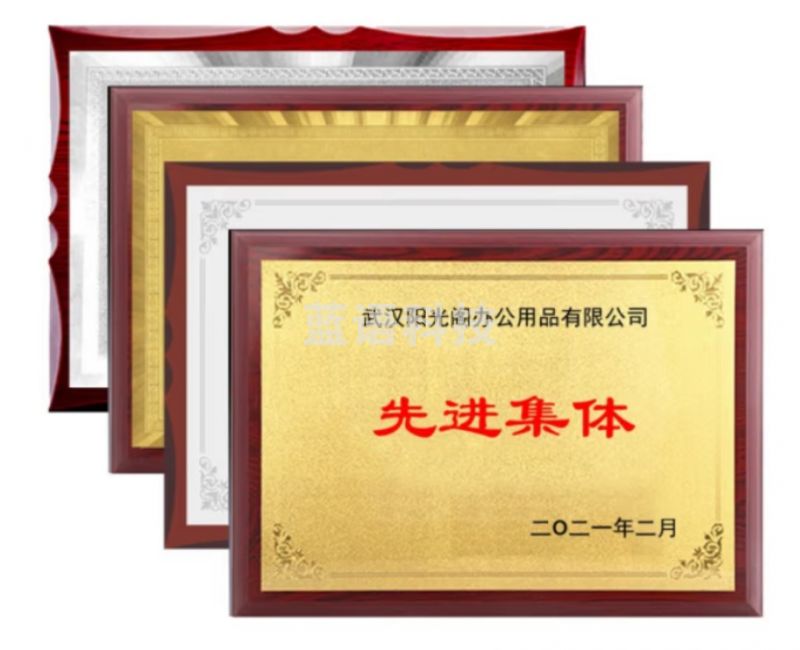 30x40cm木质牌匾奖牌