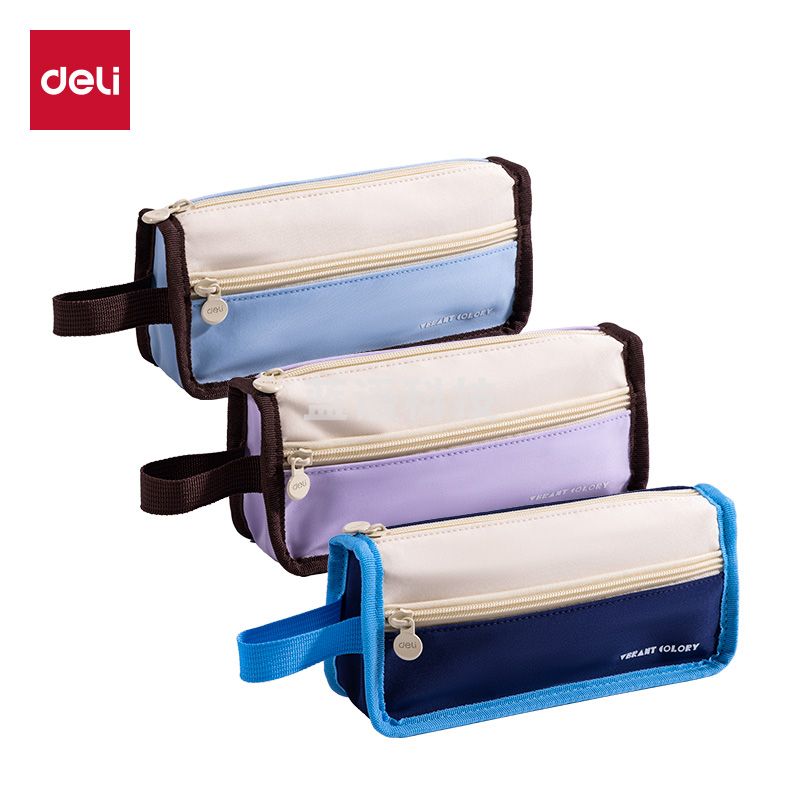 5月新品 得力BC419出色系列三角包笔袋(混)(个)