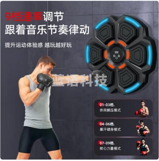 音乐拳击机墙靶训练器