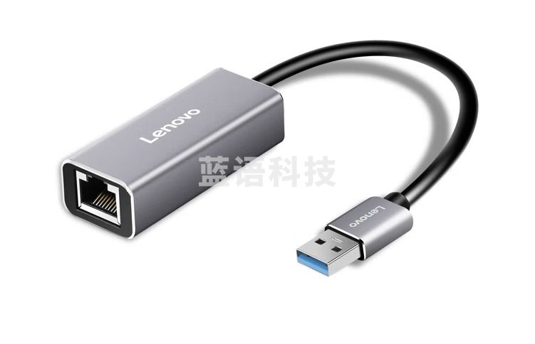 联想 F1-U01 USB3.0千兆有线网卡转RJ45网线接口转换器 usb分线器3.0转千兆网口转接头 usb转网口 usb网卡