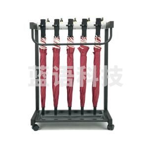 雨伞架 便民挂伞架 加固5头+5把23寸直柄伞