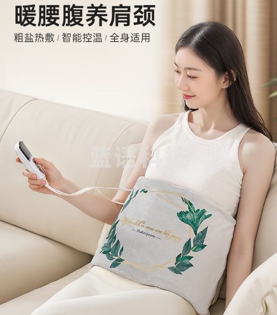 诺泰（nuotai）电加热海盐热敷包艾灸艾草盐袋护腰理疗袋肩颈暖宫带粗盐送礼K06