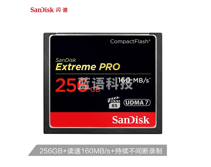 闪迪（SanDisk）256GB CF卡 SDCFXPS-256G-Z46 读速160MB/s