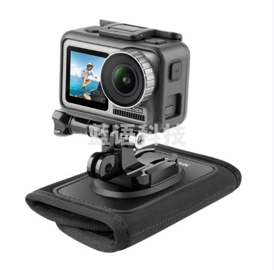 TELESIN大疆action5pro 4 3肩带支架适配gopro12 13背包带固定支架insta360 ace pro运动相机支架配件