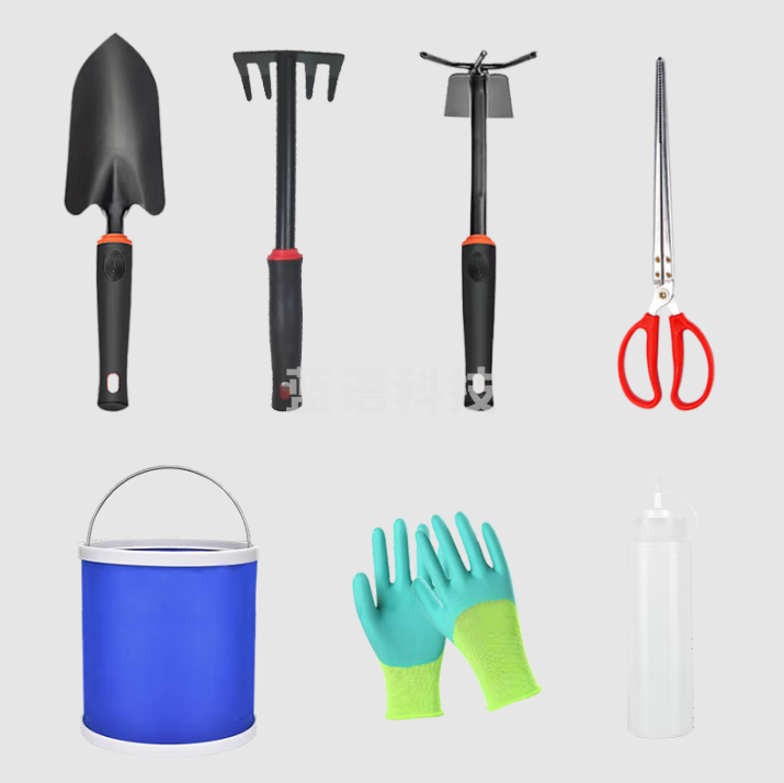 农宝 赶海工具套装儿童海边挖蛤蜊螺必备神器沙滩铲子专用装备耙子7件