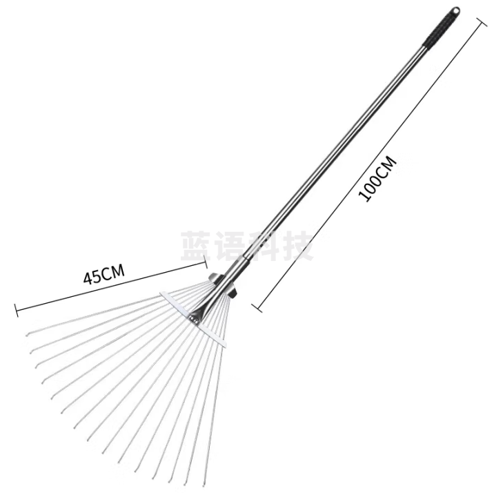 农宝 搂草耙子平地扫树叶神器草坪铁爪子农具耙尺落叶钉耙扫把伸缩扒子