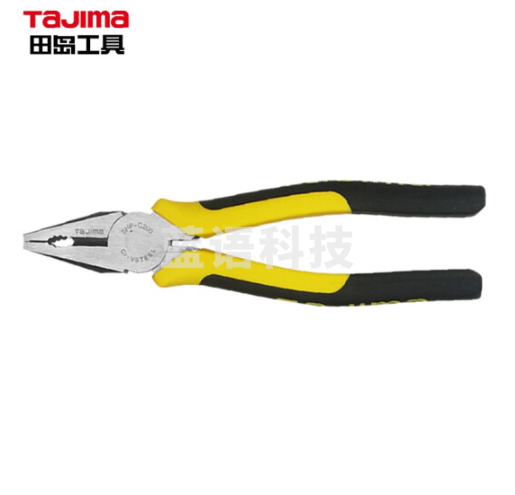 TAJIMA 田岛钢丝钳工业级进口品质斜口省力花齿钢丝钳老虎钳克丝钳子断线钳 花齿8寸钢丝钳1201-0258