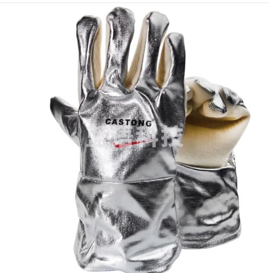 垒固 耐高温手套CASTONG卡司顿300℃-400度工业隔热耐高温手套防烫 铝箔NFRR15-45cm(300℃)