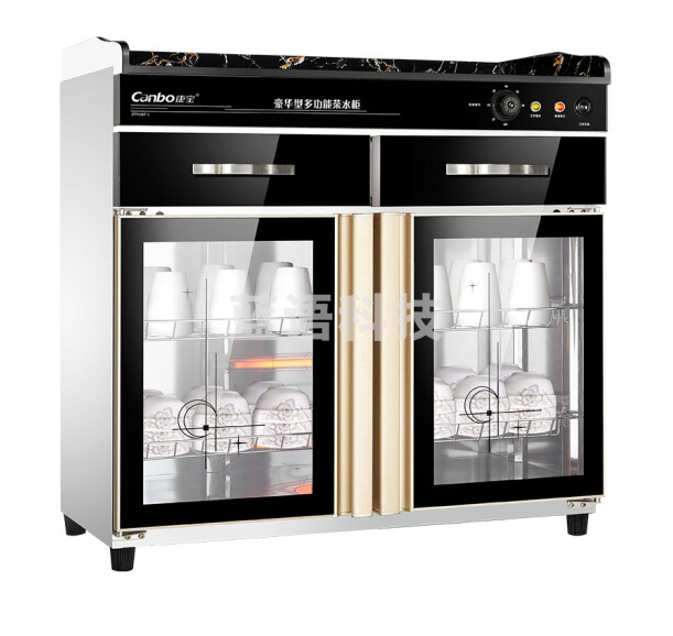 康宝ZTP338T-2 商用多功能双开门 臭氧豪华筷子茶水消毒碗柜