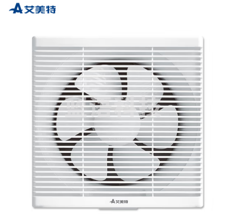 艾美特Airmate XF2560H 换气扇窗式排气扇厨房低噪抽风机排风扇卫生间10寸墙用抽风机【开孔295*295】带面罩