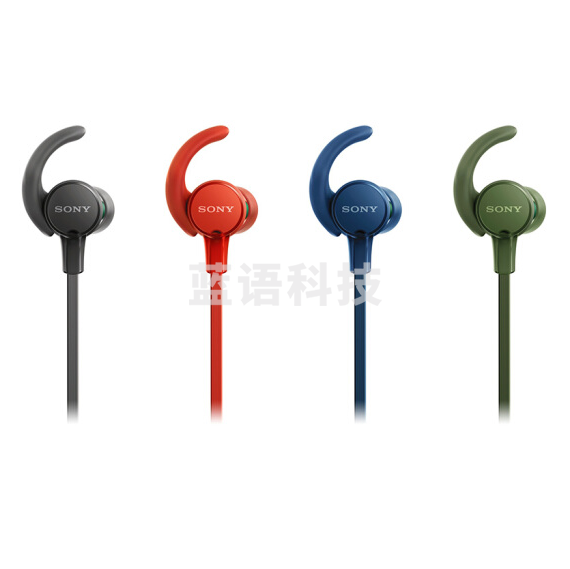 索尼（SONY）MDR-XB510AS 防水运动耳机 IPX5/7 耳挂式 蓝色