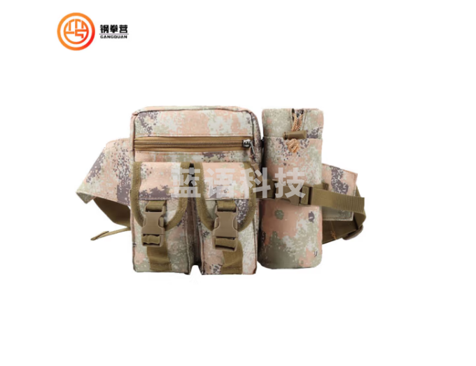 钢拳营 迷彩腰包 野战训练战术尼龙军迷户外腰包男女水壶腰包运动包 沙漠星空水壶包