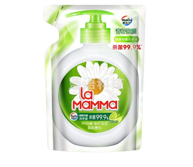 威露士 525ml 袋装 健康抑菌 青柠盈润洗手液青柠盈润 12袋