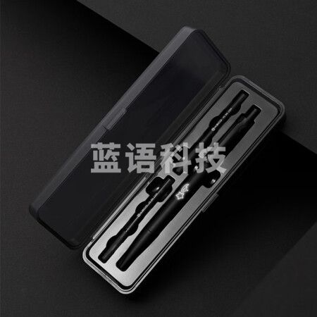KACO 智耀灯笔创意按动中性笔0.5mm子弹头黑笔签字笔 生日礼物 小流星 K1047