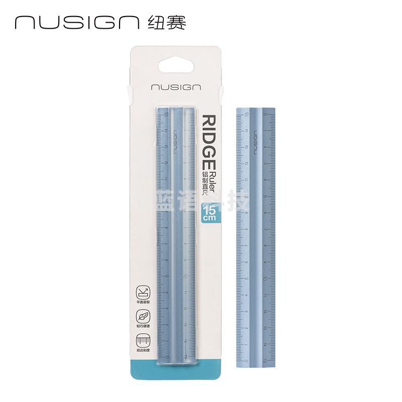 5月新品纽赛NS091纽赛-易拾取直尺(微风蓝)(把)15CM