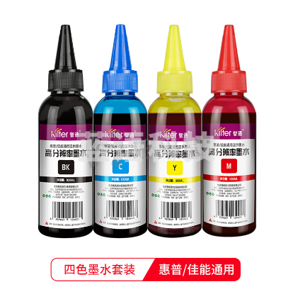 智通（ZT）惠普/佳能通用 连供高分辨率墨水四色套装(100ml)（套）