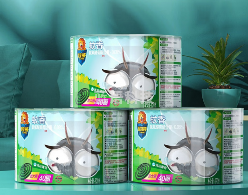 超威 蚊香盘驱蚊灭蚊40圈*3筒薄荷清香加大加量