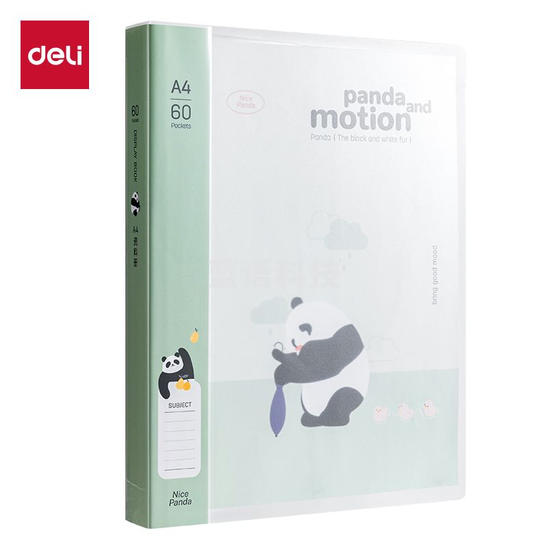 得力XM703-60熊猫系列60页资料册(绿)(个)