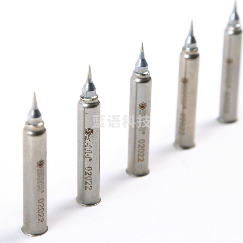 世达(SATA)02022 5件套无铅烙铁头I型(尖头形)