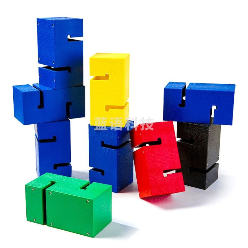 合力建塔团建拓展活动趣味运动会道具(三代免安装-彩色10块)