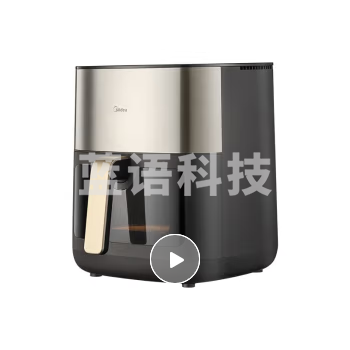 美的（Midea）炎烤空气炸锅 不用翻面 可视窗口 不沾易清洗 准确定时 轻脂 低油煎炸 6.5L大容量 KZC6502XM