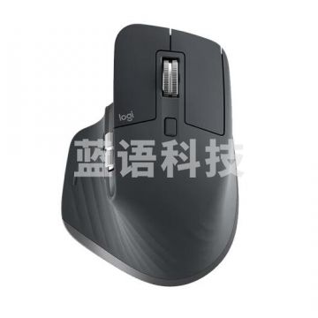 罗技(Logitech)大师系列 MX Master 3S 无线蓝牙鼠标 人体工学 办公 静音鼠标 高端 石墨黑 PJ.1020