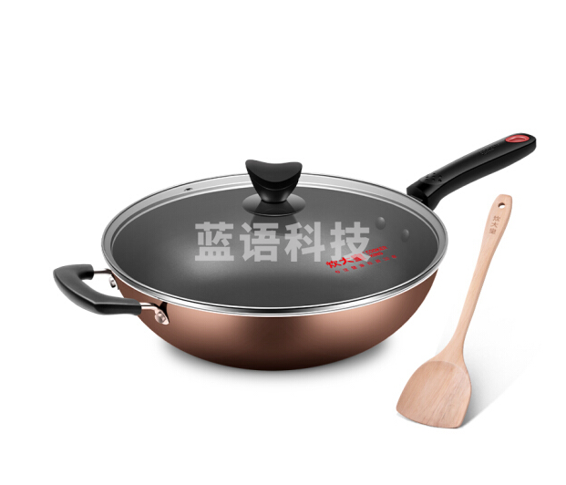 炊大皇32cm不粘锅少油烟炒菜锅 炒锅 烹饪锅具燃煤气电磁炉通用B50069