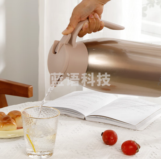 富光 保温壶大容量2L金色 可选白色黑色 内外304不锈钢保温壶 易清洗 热水壶开水瓶  B19311