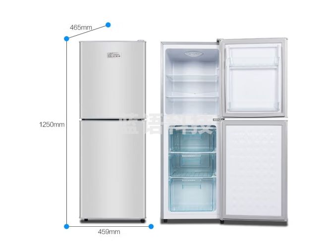 小鸭牌冰箱家用双开门小型一级能效冷藏冷冻两用出租房宿舍用中型二门电冰箱 冷冻3层冷藏3层 一级能效BCD-112A177B