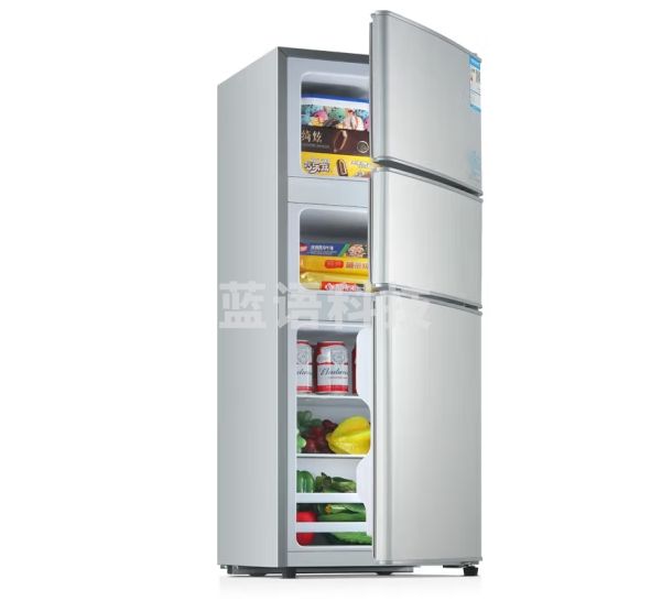 小鸭牌206升三开门冰箱家用小型一级能效节能省电大容量电冰箱 加厚款 三门三温-206L【一级能效】 BCD-206B