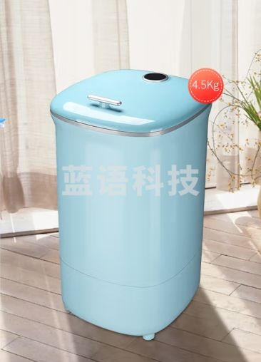 小鸭4.5公斤小型半自动单桶迷你洗衣机 婴儿宝宝宿舍便携小单筒 内衣内裤小洗衣机 天蓝色 WPZ4508L
