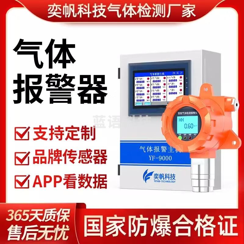 奕帆科技可燃气体报警器氯气氨气氧气硫化氢油漆甲烷乙炔有毒气体泄漏检测 可燃气体报警器【定金】