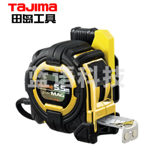 田岛（TaJIma）长5.5米钢卷尺盒尺木工尺伸缩尺配安全别扣25mm宽 1001-1883