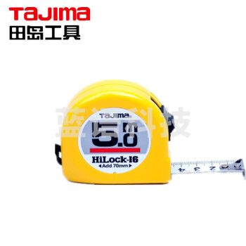 田岛（TAJIMA）L16-50 5米钢卷尺盒尺米尺木工尺测量伸缩尺公制尺 带正反面刻度16mm宽L1650 1001-0287