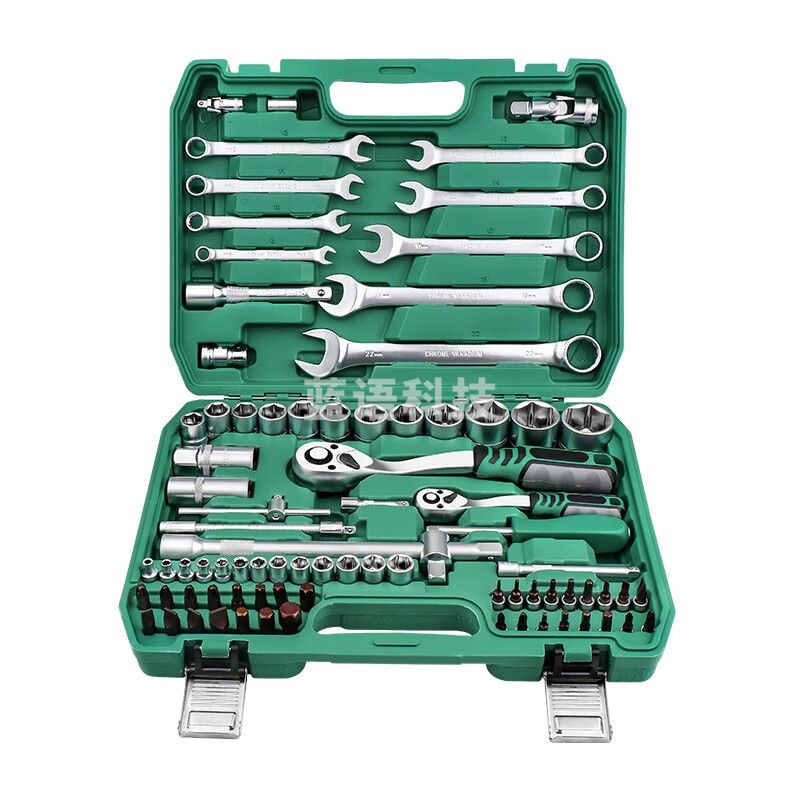开拓（EXPLOIT）汽修工具套装件套装套筒套管汽车多功能修理工具组套 升级82件套