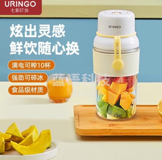 榨汁机 迷你小型便携式榨汁杯电动 雪白色【300ML】