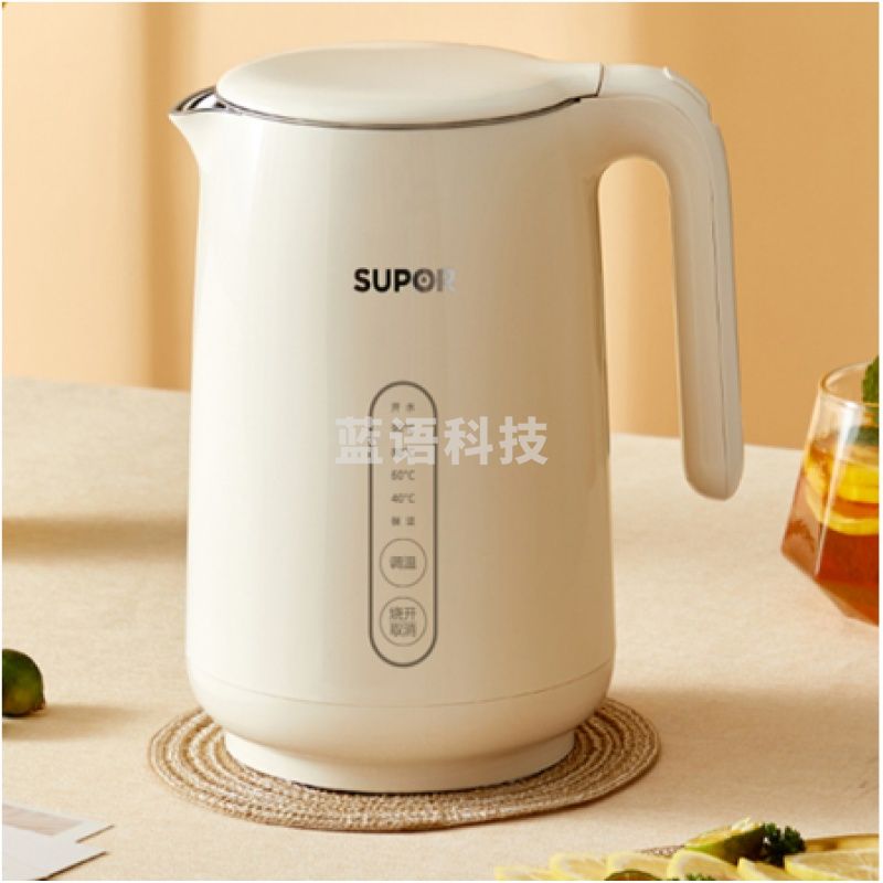 苏泊尔电水壶/白+灰
