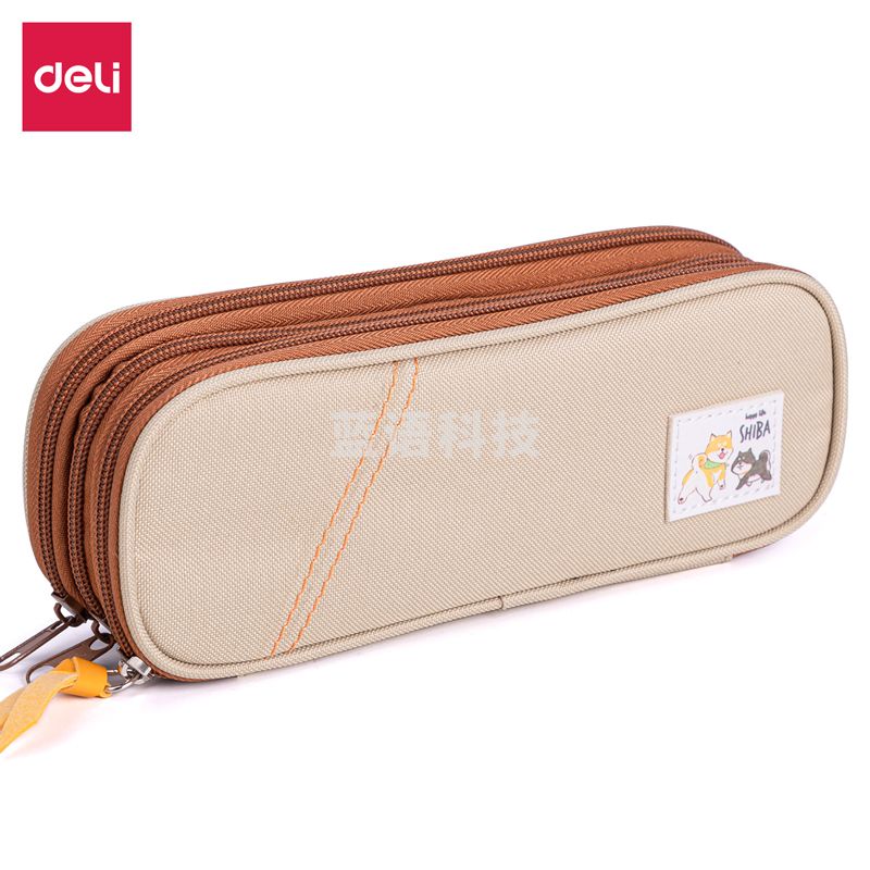 得力67073 笔袋(棕色)(只)